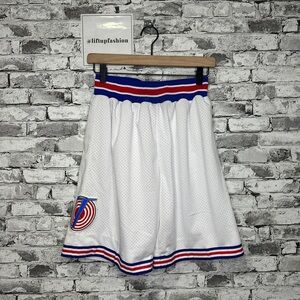 EUC Tune Squad Youth Basketball Shorts White Size Small (some wear)